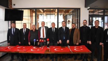 Türk Bayrağına Saldırıya Afyonkarahisar’da Siyasi Birlik