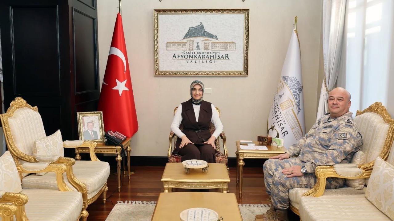 Vali Yiğitbaşı, Hava Tuğgeneral Güven’i Makamında Kabul Etti