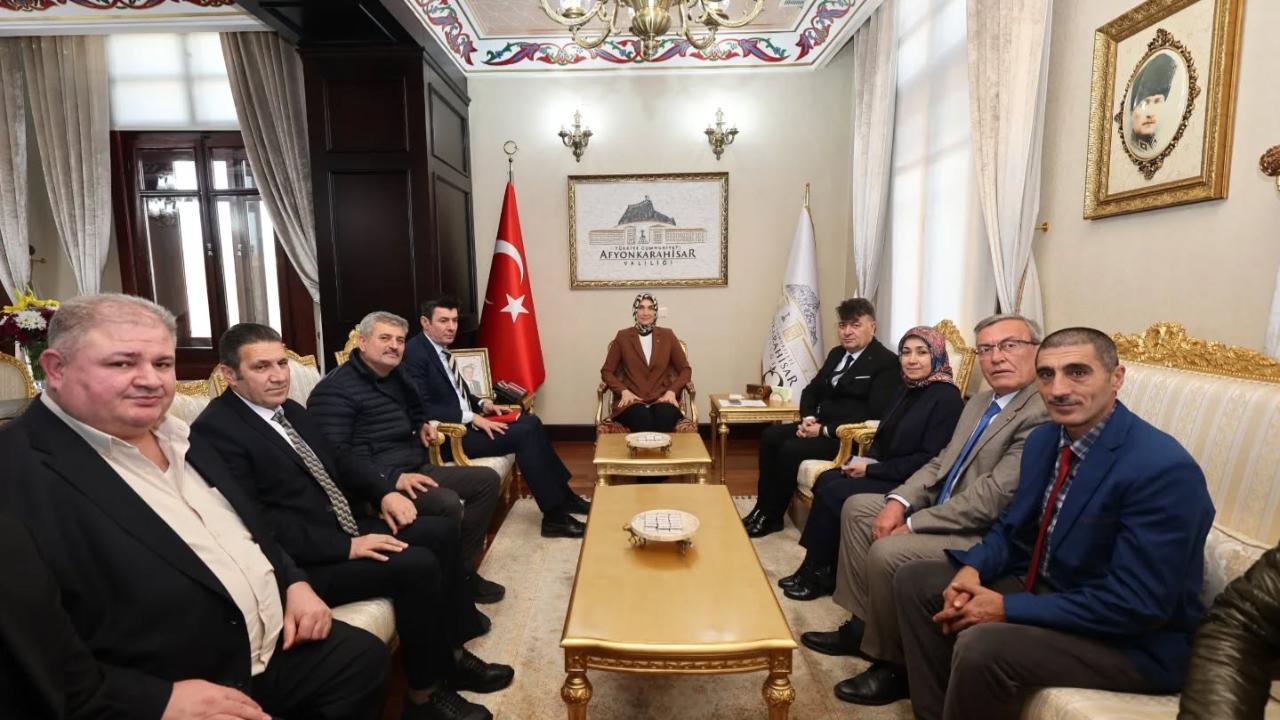 Vali Yiğitbaşı, Şoförler Odası Başkanı Karataş ve Yönetimini Kabul Etti