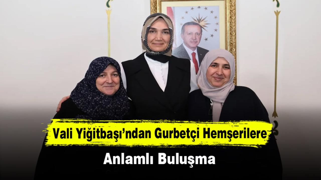 Vali Yiğitbaşı’ndan Gurbetçi Hemşerilere Anlamlı Buluşma