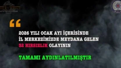 Afyon Emniyeti’nden "Sıfır Fail" Performansı: Tüm Hırsızlıklar Aydınlatıldı
