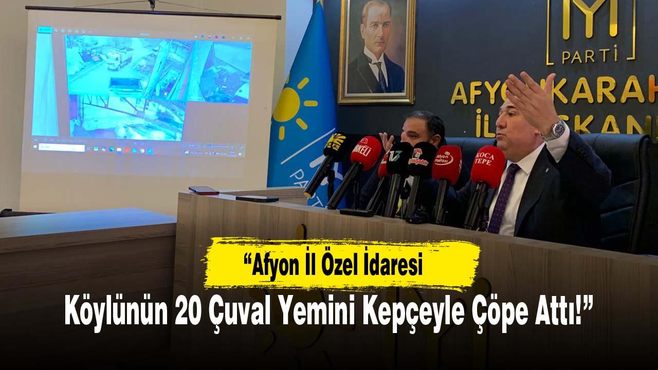 “Afyon İl Özel İdaresi Köylünün 20 Çuval Yemini Kepçeyle Çöpe Attı!”