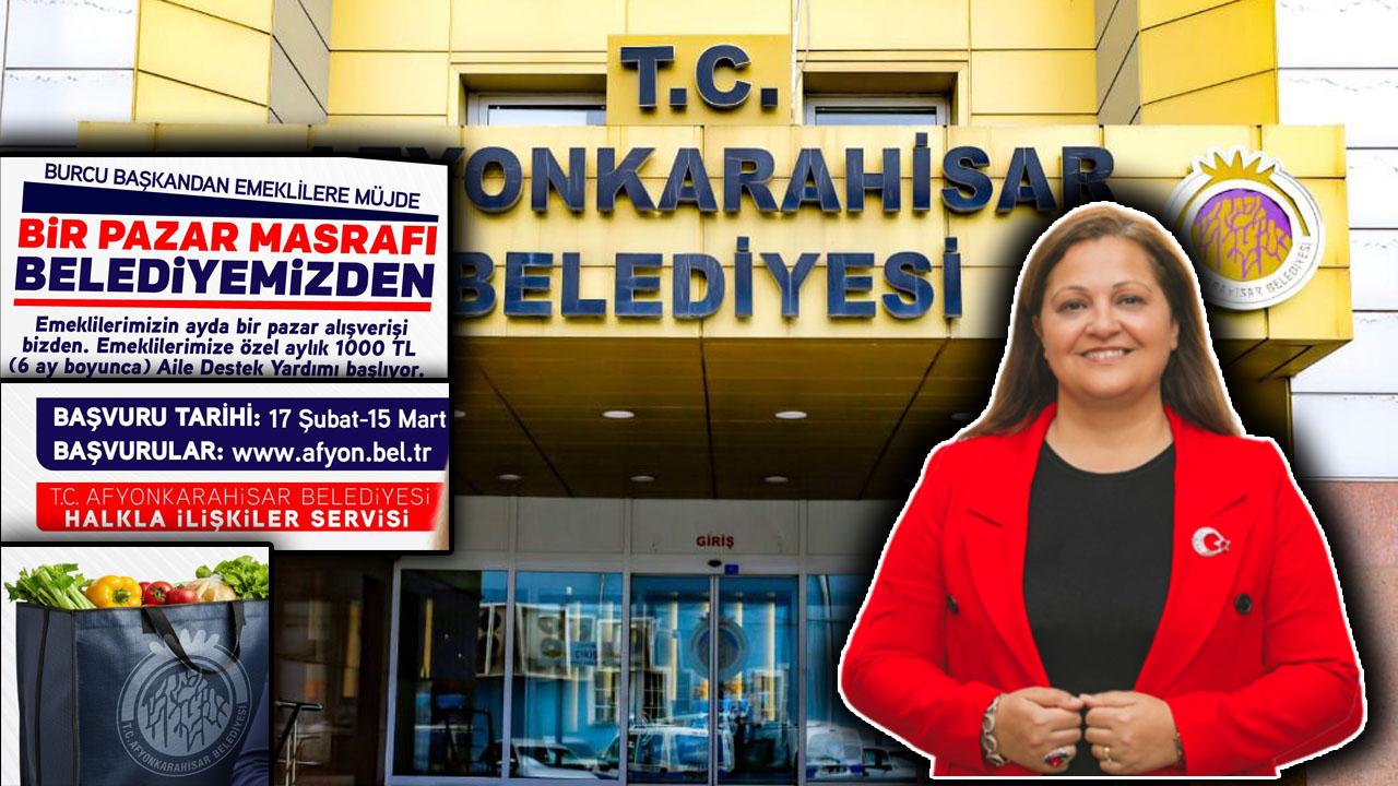 Afyonkarahisar Belediyesi’nden Emeklilere 6 Ay Boyunca Aylık 1000 TL Destek