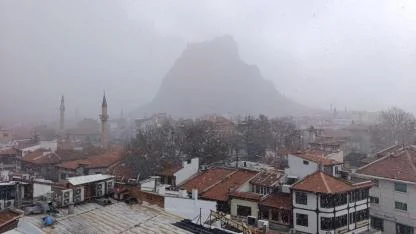 Afyonkarahisar’da Beklenen Kar Yağışı Başladı