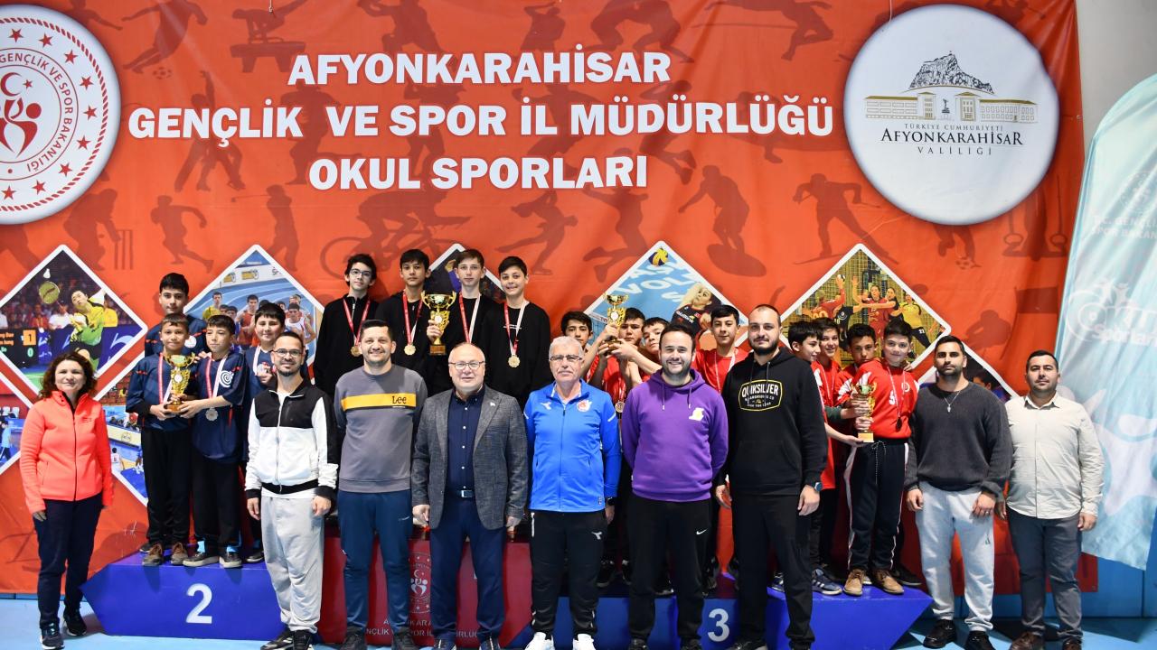 Afyonkarahisar'da Okul Sporları Dart Müsabakaları Tamamlandı