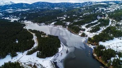 Akdağ Tabiat Parkı Beyaza Büründü, Ortaya Kartpostallık Görüntüler Çıktı