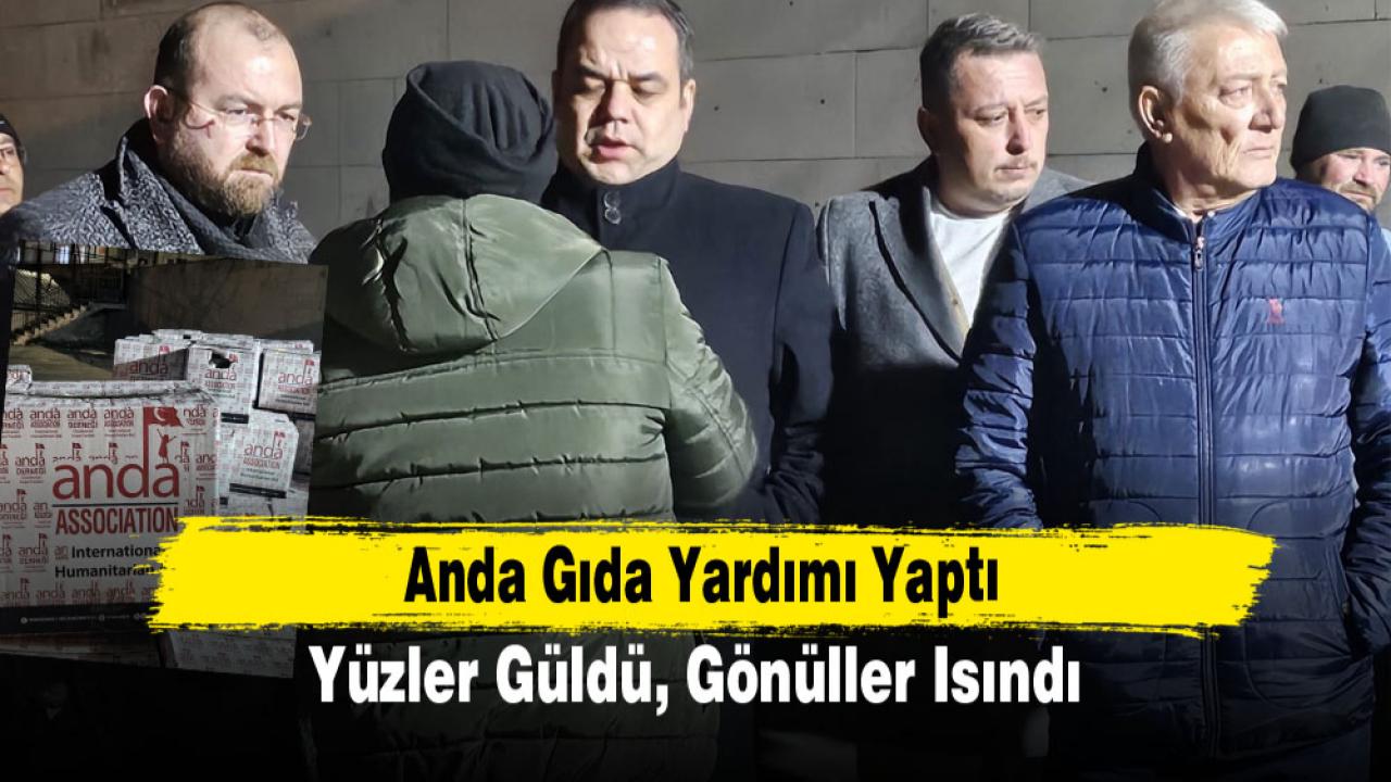 Anda Gıda Yardımı Yaptı