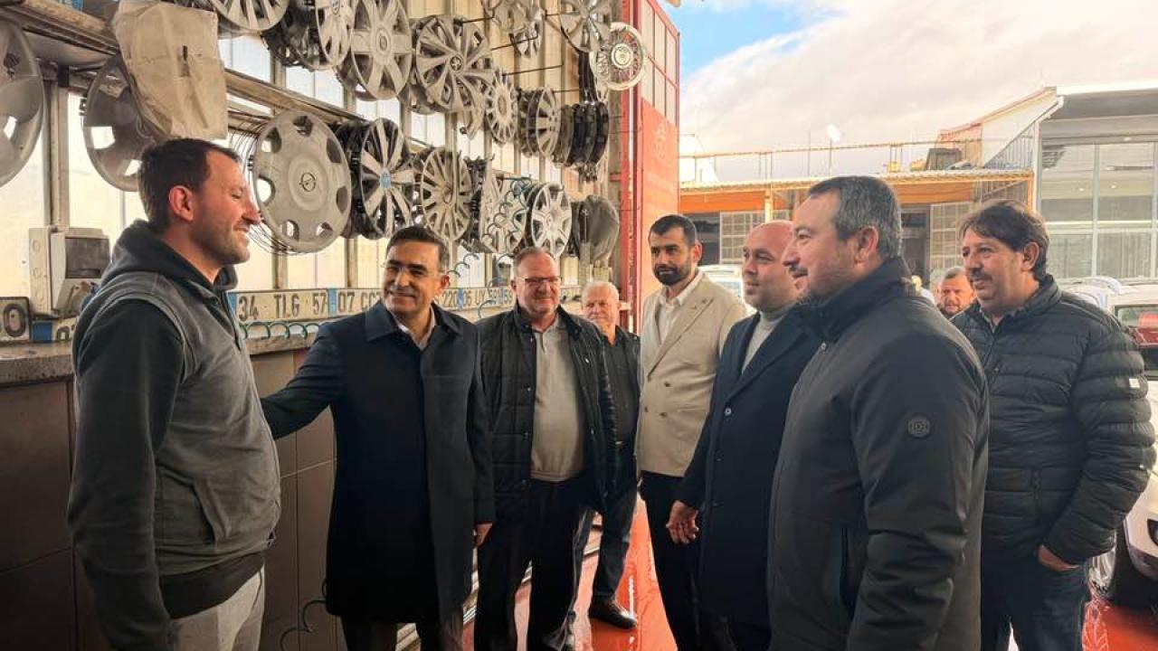 Arslan ve Öztaş Sanayi Esnafıyla Bir Araya Geldiler