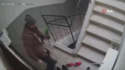 Ayakkabıların Markasına Baktı, Beğenmeyince Çiçeği Çaldı