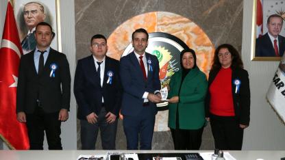 Başkan Kılınçarslan Vergi Dairesi Personeli Belediyede Ağırlandı