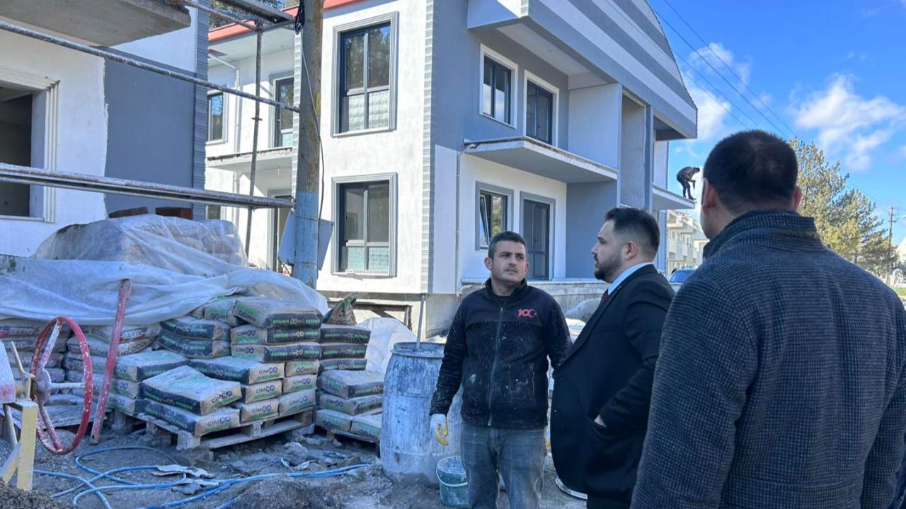 Başkan Vekili Özbunar, Hüdai Kaplıcaları’ndaki çalışmaları inceledi
