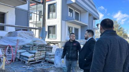 Başkan Vekili Özbunar, Hüdai Kaplıcaları’ndaki çalışmaları inceledi
