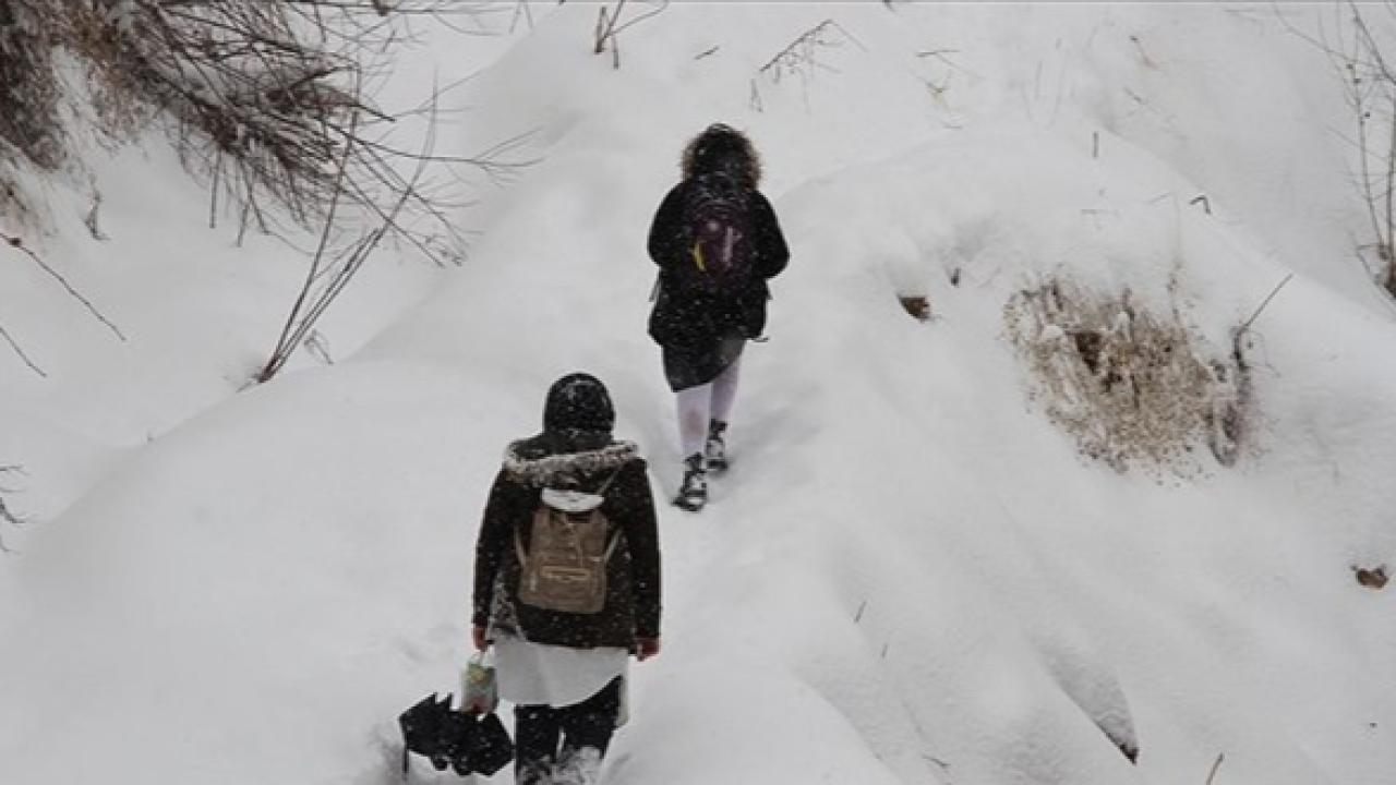 Dört ilde eğitime kar engeli