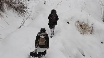 Dört ilde eğitime kar engeli