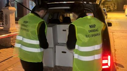 Emirdağ MHP’den İhtiyaç Sahiplerine Gıda Yardımı