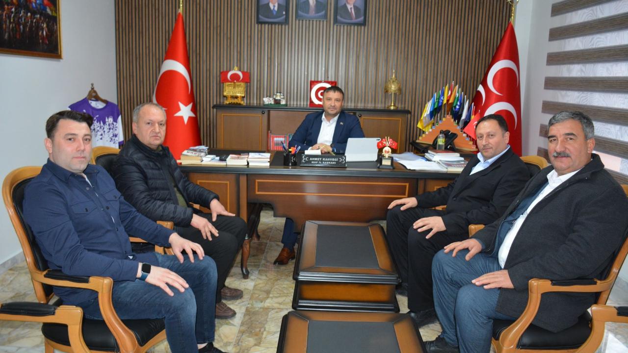 Kahveci, Sinanpaşa Heyetini Ağırladı