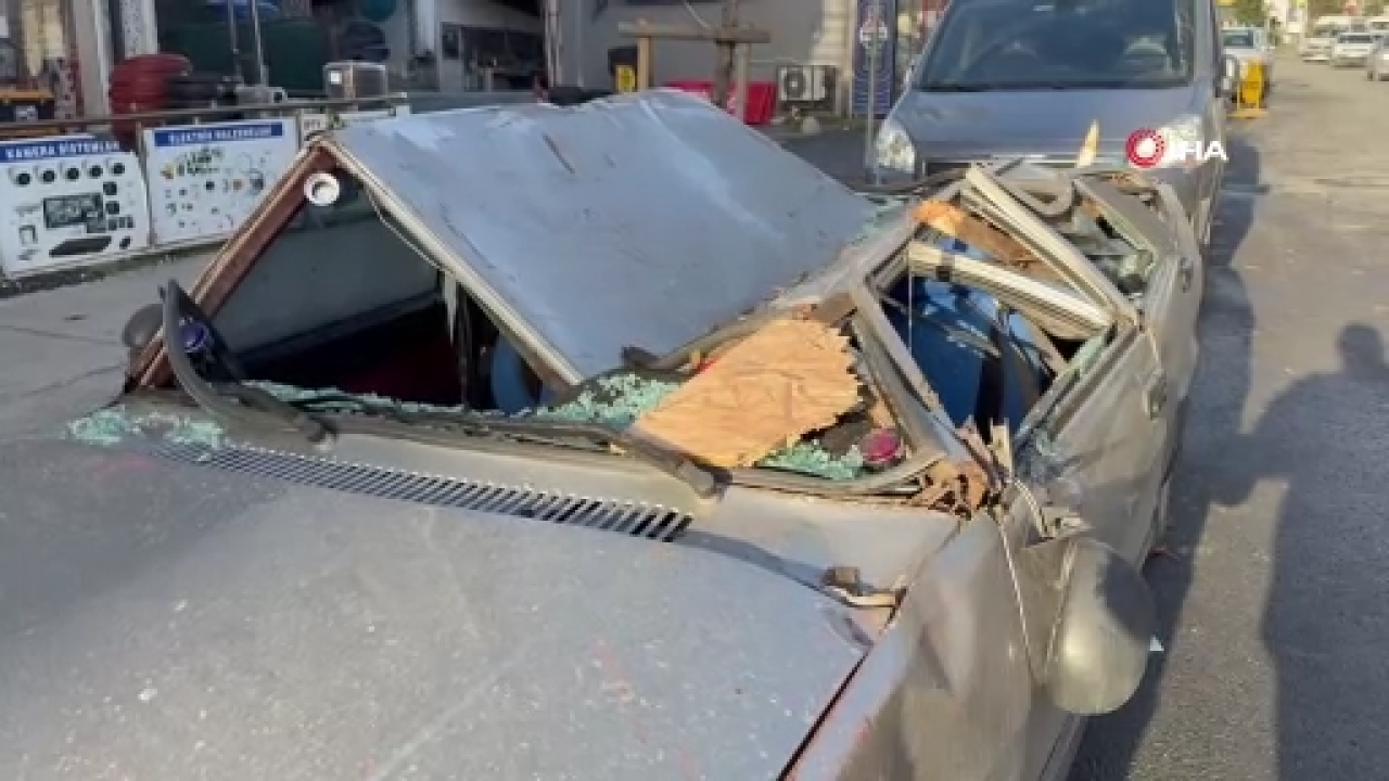 Mahalleli fırtınayı anlattı; "Toz duman içerisinde kaldık"