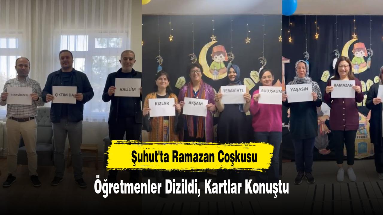 Öğretmenler Dizildi, Kartlar Konuştu: Şuhut'ta Ramazan Coşkusu