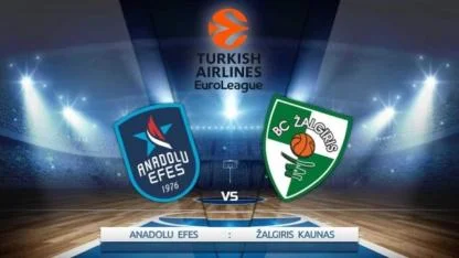 Anadolu Efes – Zalgiris Maçı Ne Zaman? Saat Kaçta ve Hangi Kanalda Yayınlanacak?