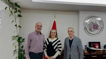 İş İnsanları Şükran Şahin ve Ercan Şahin’den ESOB Başkanı Üstün’e Ziyaret