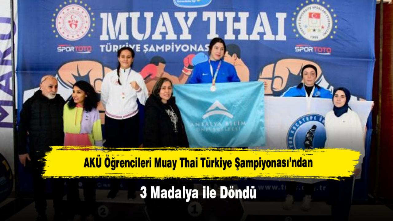 AKÜ Öğrencileri Muay Thai Türkiye Şampiyonası’ndan 3 Madalya ile Döndü