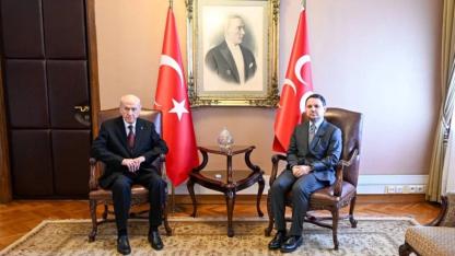 Adalet Bakanı Akın Gürlek’ten Devlet Bahçeli’ye TBMM’de Nezaket Ziyareti