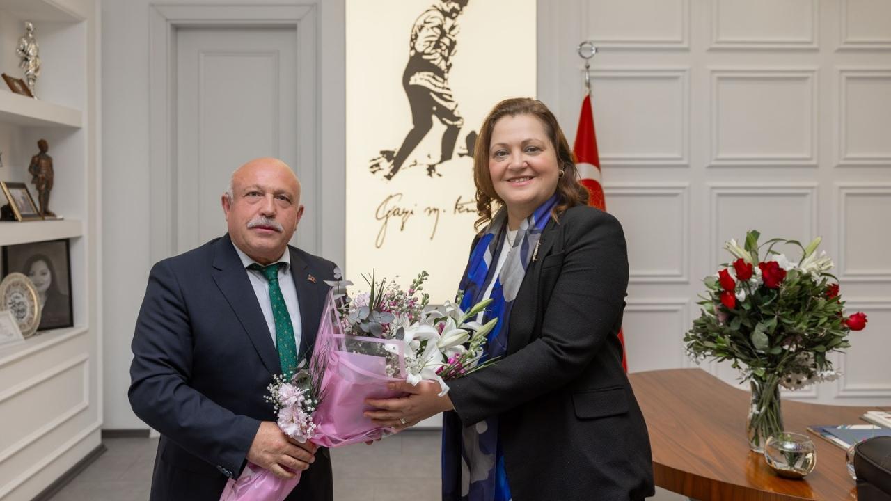 Küçükhüyük Belediye Başkanı Ateş’ten Başkan Köksal’a Ziyaret