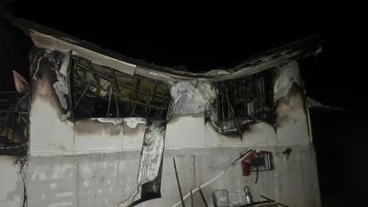 Prefabrik evde çıkan yangında karı-koca hayatını kaybetti