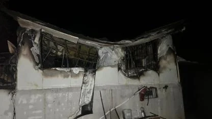 Prefabrik evde çıkan yangında karı-koca hayatını kaybetti