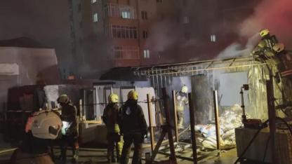SON DAKİKA | İstanbul Ataşehir’de Mermer Atölyesinde Yangın!