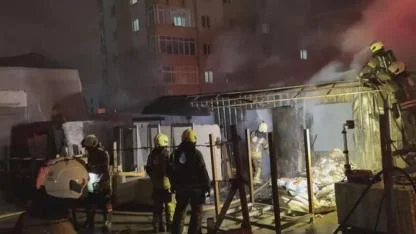 SON DAKİKA | İstanbul Ataşehir’de Mermer Atölyesinde Yangın!