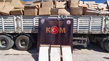Afyon’da 8 Milyon TL Değerinde Milyonlarca Makaron Ele Geçirildi