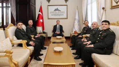 Afyon’da Askeri Heyetten Vali Naci Aktaş’a Hayırlı Olsun Ziyareti