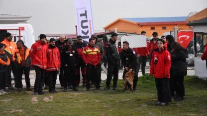 Afyonkarahisar'da Uluslararası ve Ulusal Arama Köpekleri Sınavı Başladı
