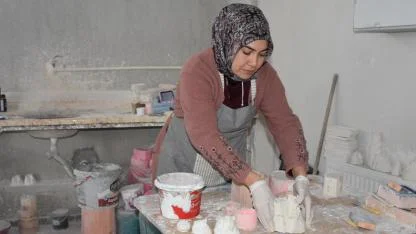 Çobanlar’da Kadınlar Üretimle Aile Bütçesine Katkı Sağlıyor