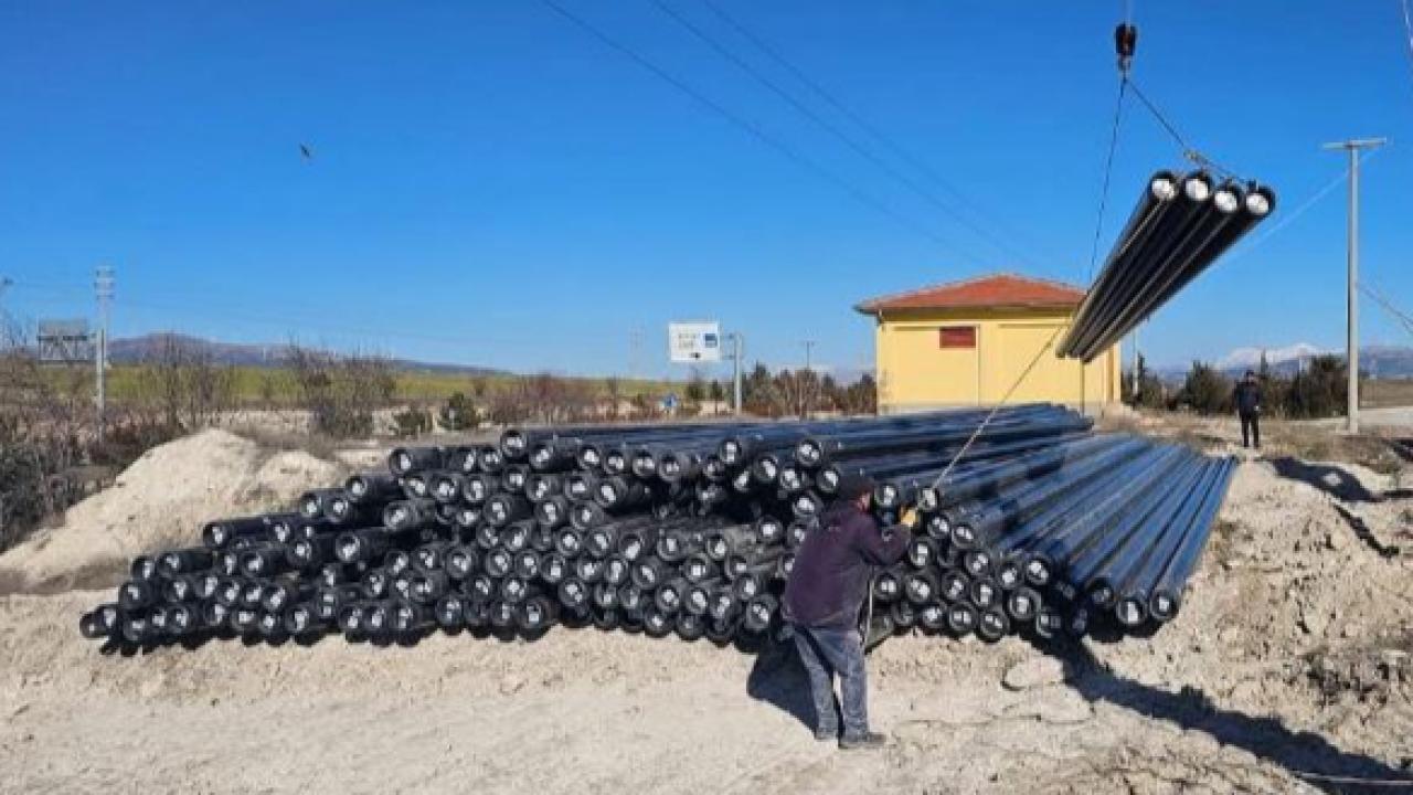 Dinar OSB’ye Doğal Gaz Hattı Çalışmaları Başladı
