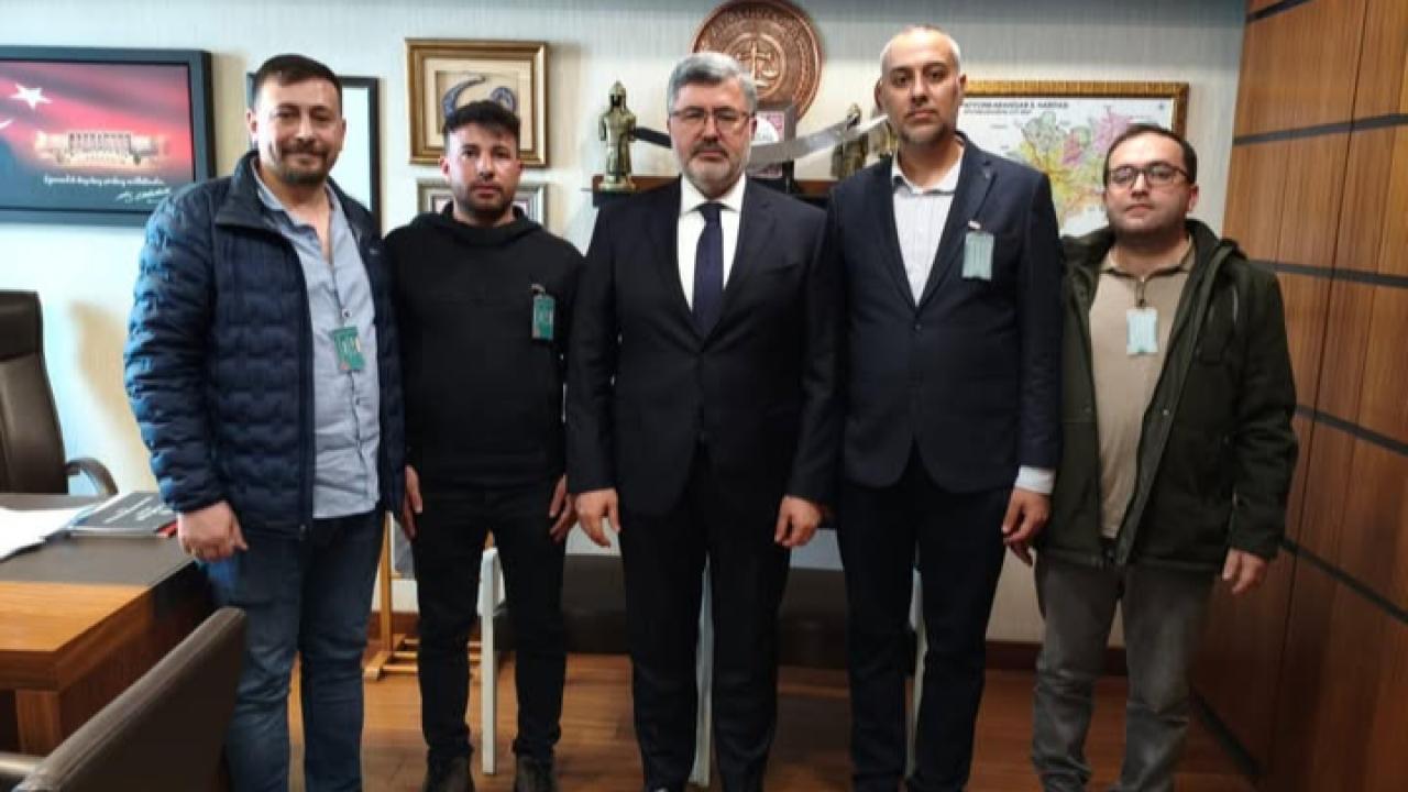 Eyinç ve Yönetimi Özkaya’yı ziyaret etti