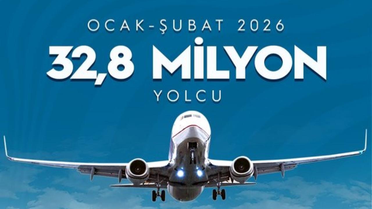 Havalimanlarında 2 ayda 32,8 milyon yolcu uçtu