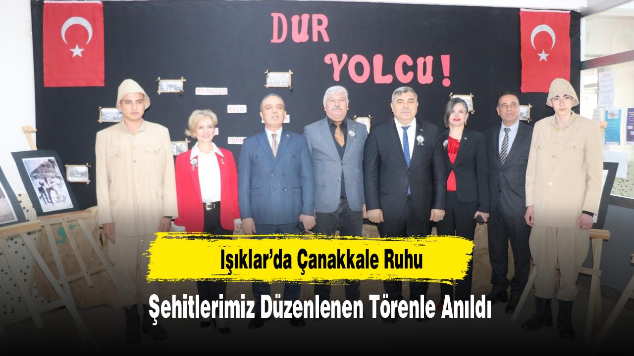 Işıklar’da Çanakkale Ruhu: Şehitlerimiz Düzenlenen Törenle Anıldı