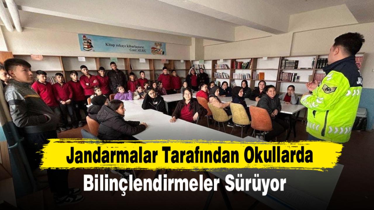 Jandarmalar Tarafından Okullarda Bilinçlendirmeler Sürüyor