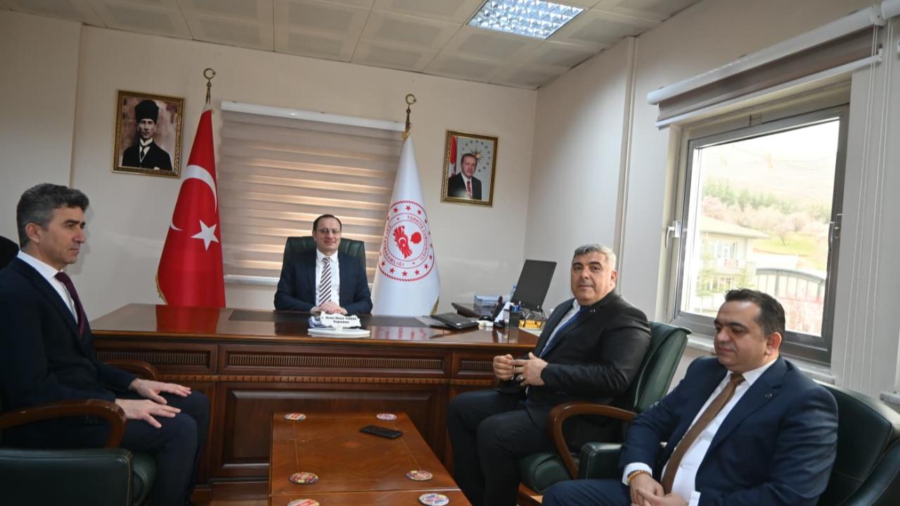 Müdür Sünnetci’den Kaymakam Türker’e Ziyaret