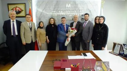 Afyonkarahisar Mali Müşavirler Odası’na Vergi Dairesi Yetkililerinden Ziyaret