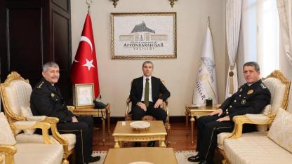 Afyonkarahisar POMEM Müdürü ve Yardımcısından Vali Aktaş’a Hayırlı Olsun Ziyareti