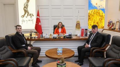 Başkan Köksal Şoförler Esnaf Odası Başkanı Karataş ile Bir Araya Geldi