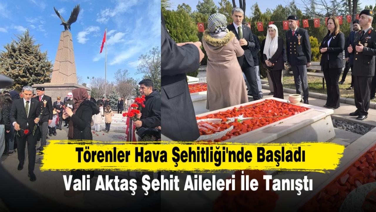 Törenler Hava Şehitliği'nde Başladı