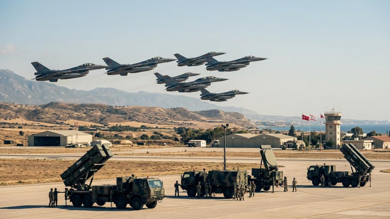 Türkiye KKTC’ne 6 adet F-16 ve Hava Savunma Sistemleri Konuşlandırıldı