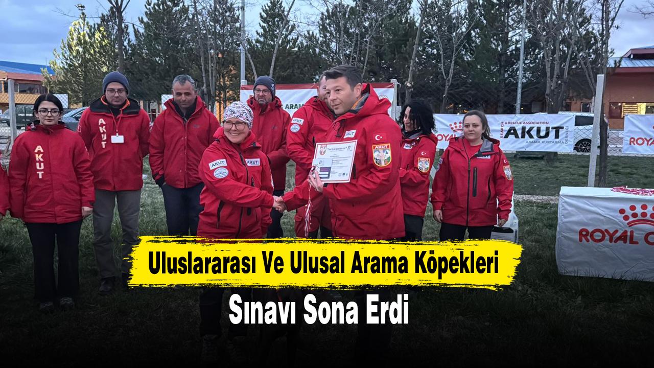 Uluslararası Ve Ulusal Arama Köpekleri Sınavı Sona Erdi