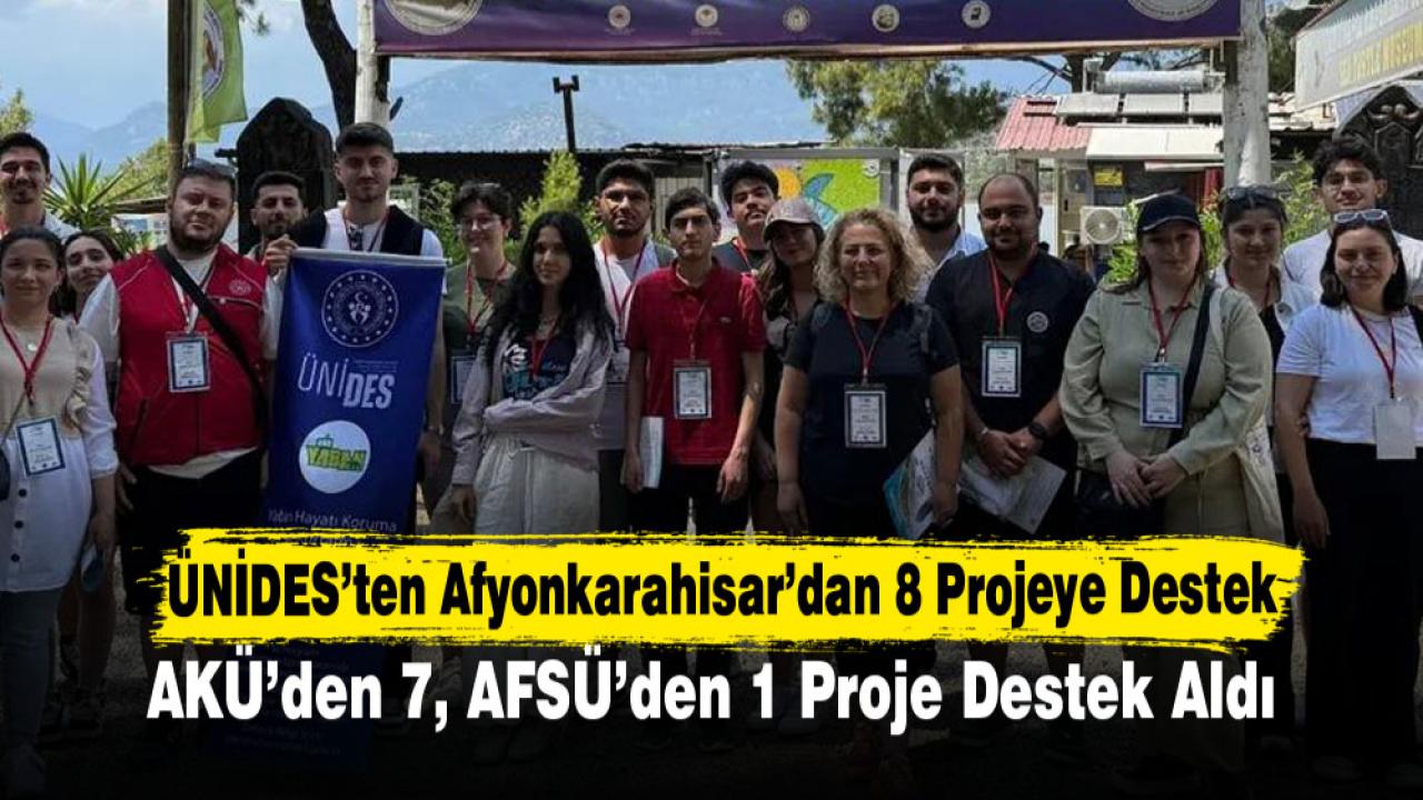 ÜNİDES’ten Afyonkarahisar’dan 8 Projeye Destek