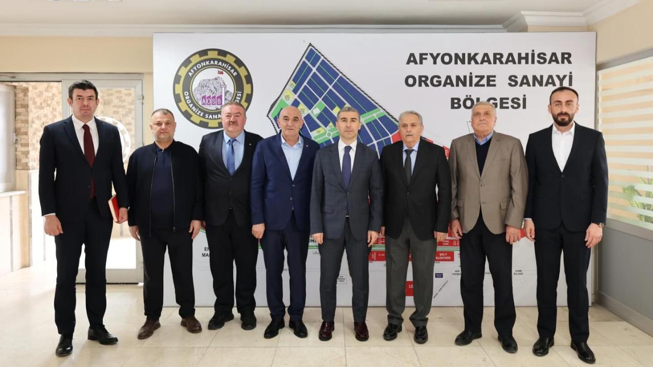Vali Naci Aktaş’tan Afyonkarahisar OSB Başkanı Yeşilay’ı Ziyaret Etti