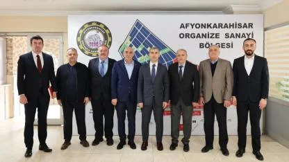 Vali Aktaş Afyonkarahisar OSB Başkanı Yeşilay’ı Ziyaret Etti